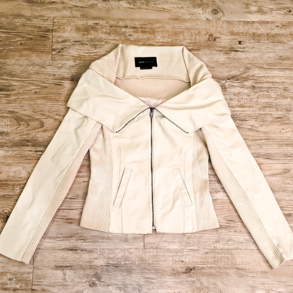 BCBGMAXAZARIA Genuine Leather Jacket - Picture 2 of 5